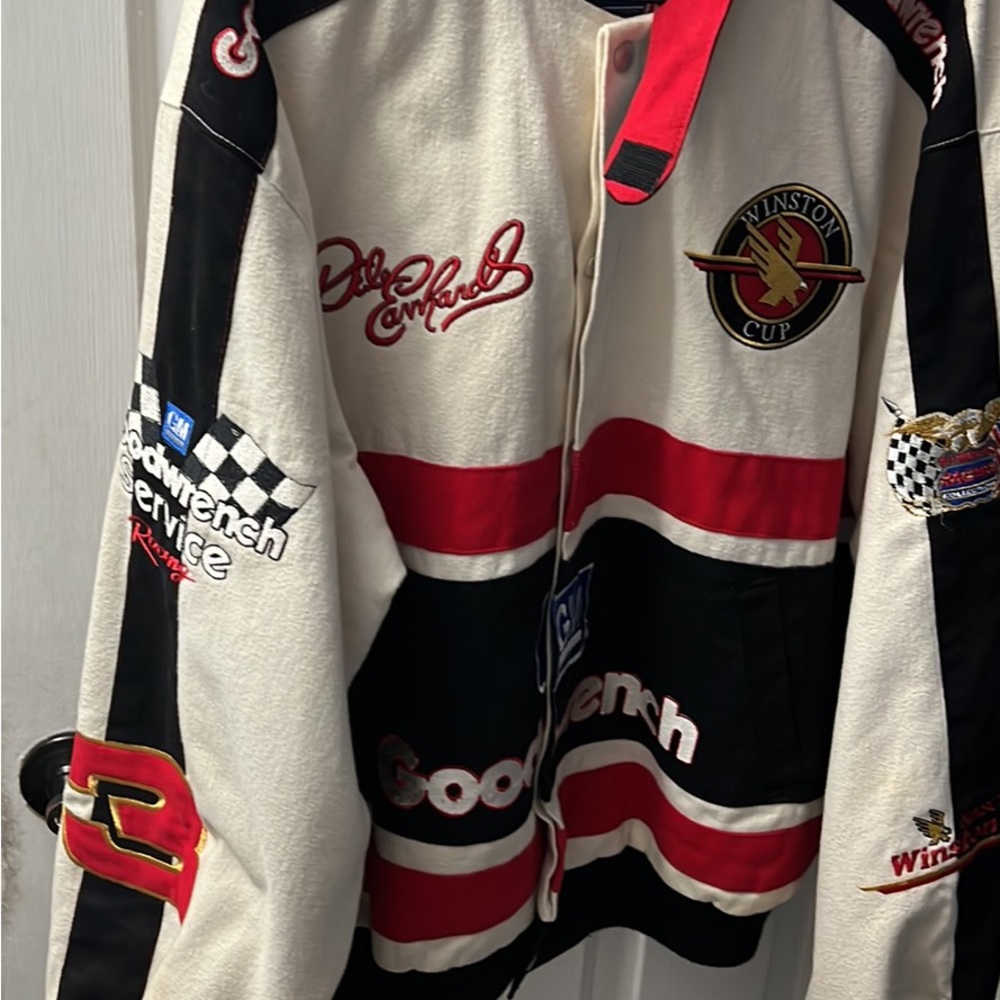 Vintage Dale Earnhardt Jeff hamilton Winston cup Jacket size 2X tag is faded - Picture 3 of 10